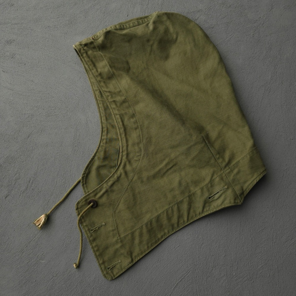 Vintage 1940s Olive Green M-43 Field Jacket Hood One Size Fits All US Army
